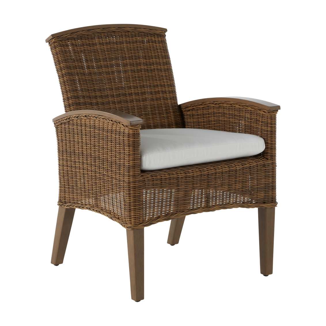 astoria woven arm chair in raffia/oak – frame only product image