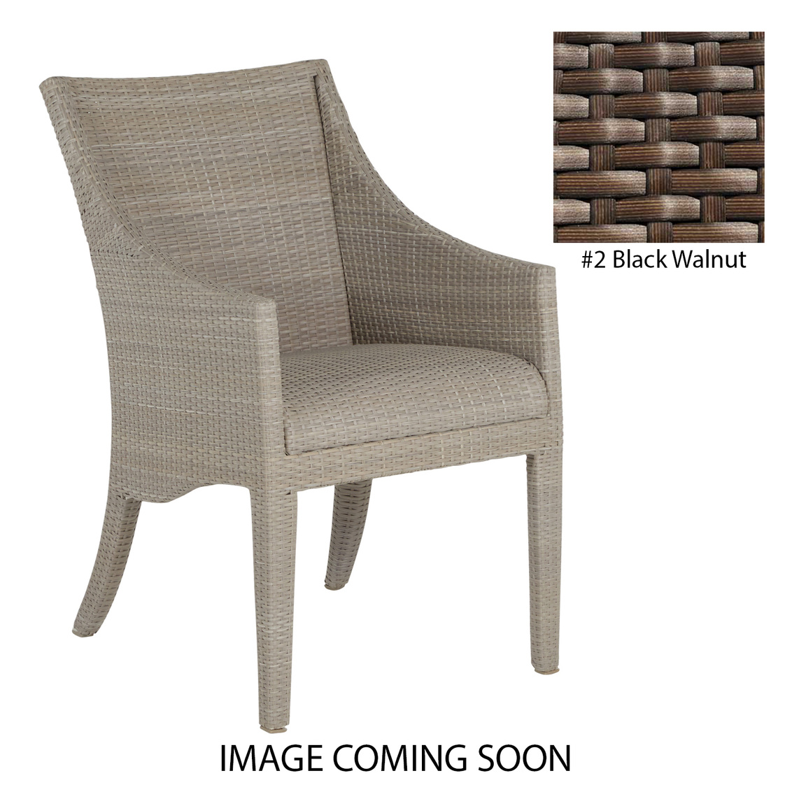 athena plus woven arm chair in black walnut product image