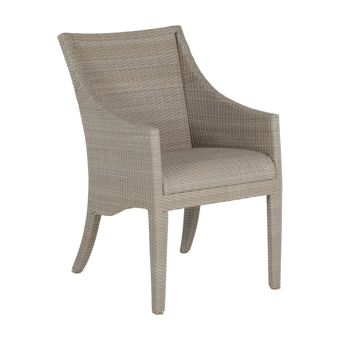 athena plus woven arm chair in oyster product image