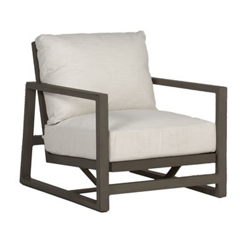 avondale aluminum lounge in slate grey – frame only product image