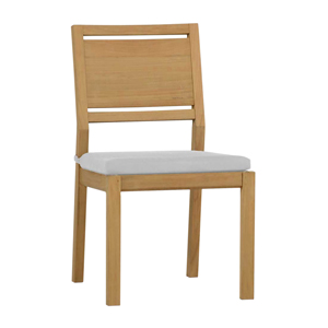 avondale teak side chair in natural teak – frame only