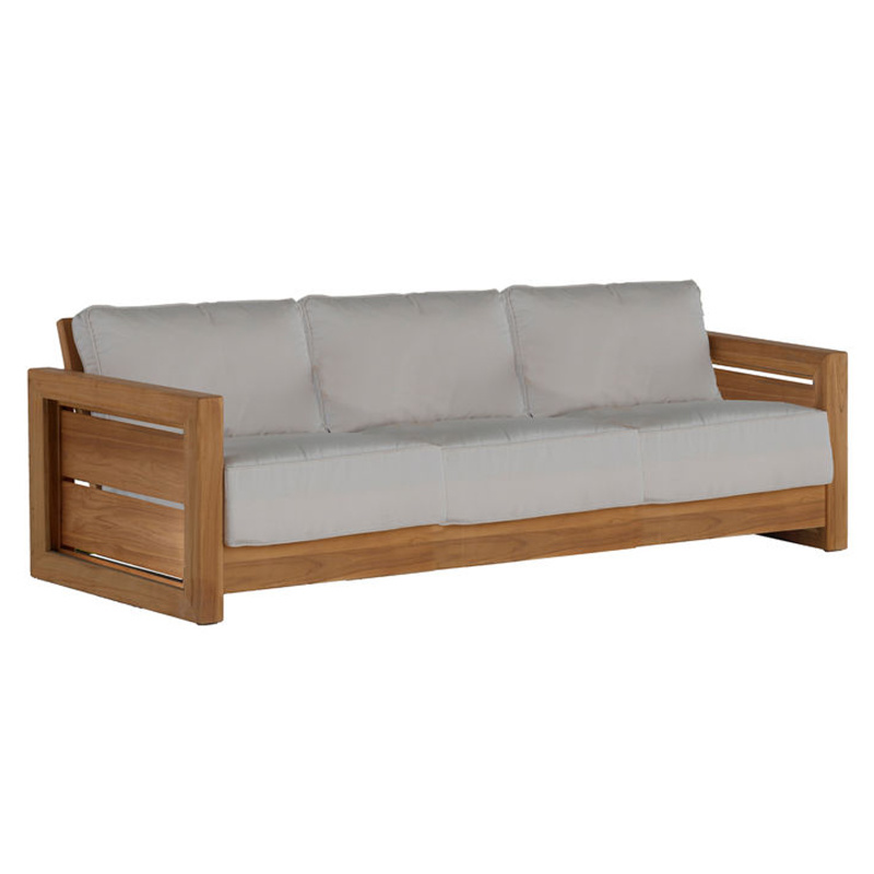 bali teak sofa in natural teak – frame only product image