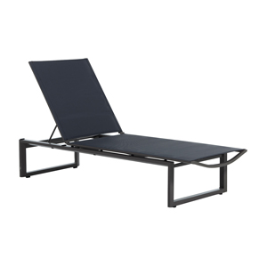 belmont sling chaise in matte slate gray with slate sling