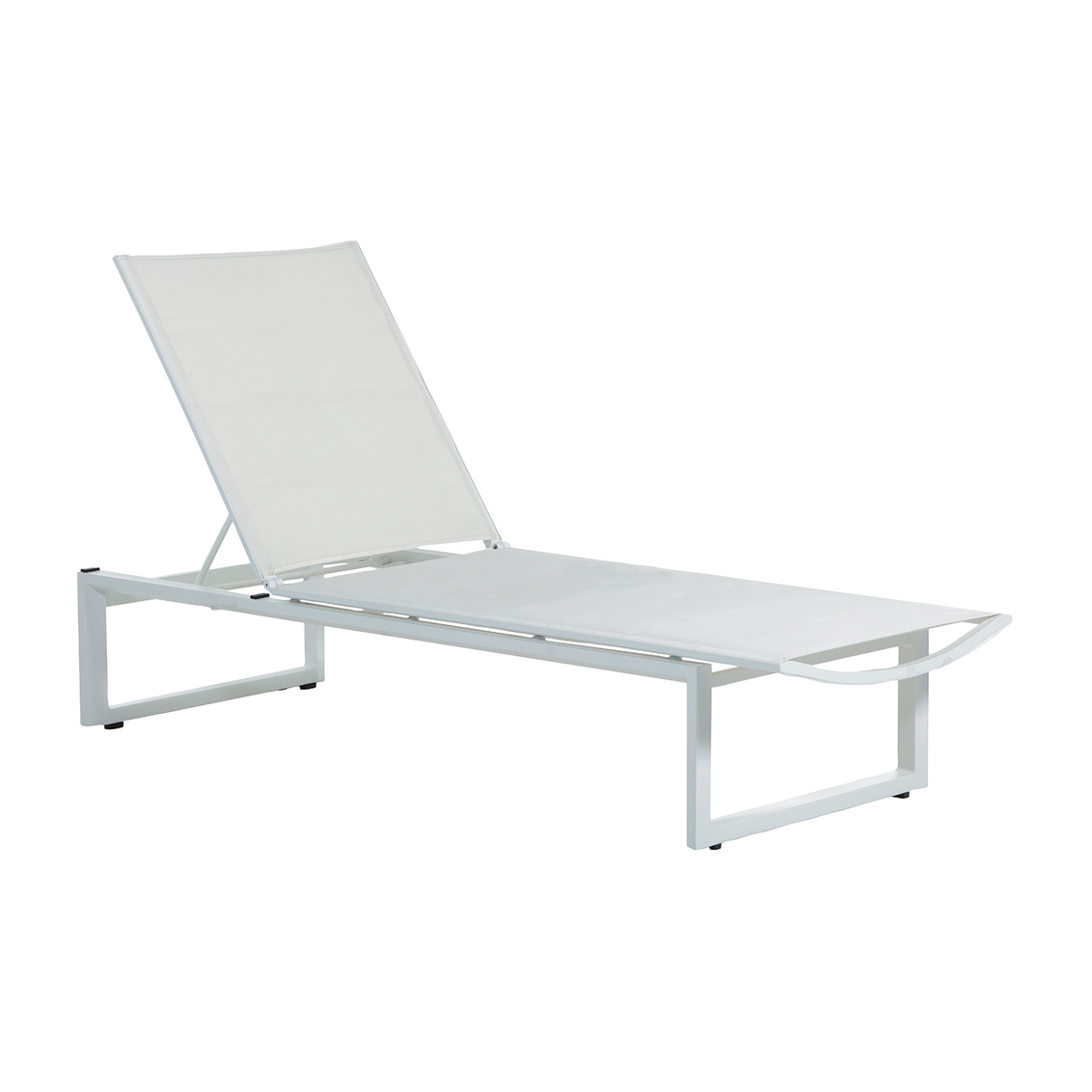 belmont sling chaise in matte white frame and white sling product image