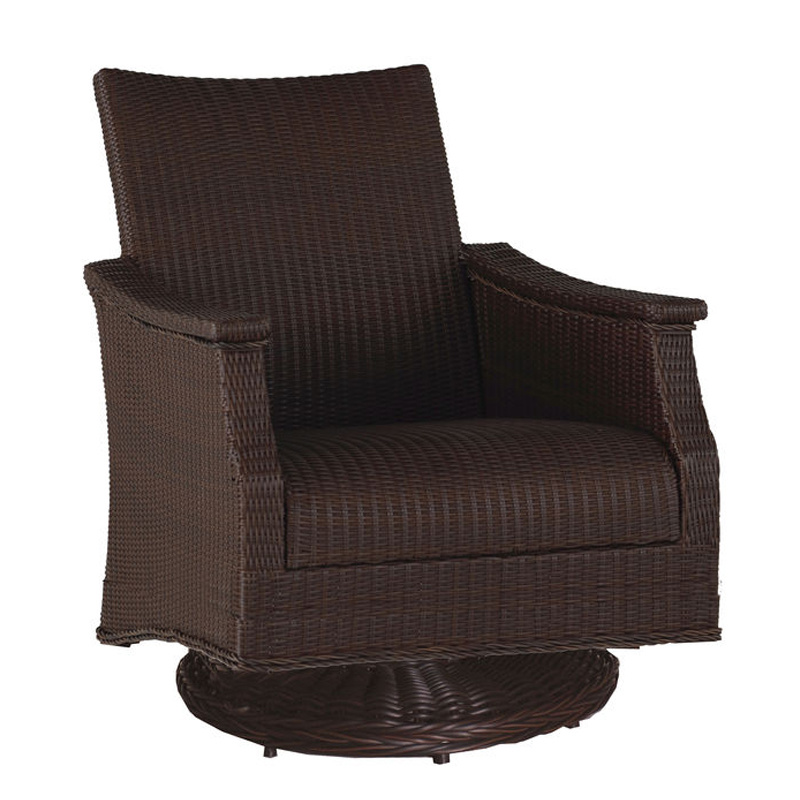 bentley swivel rocker lounge chair in mahogany/chestnut product image