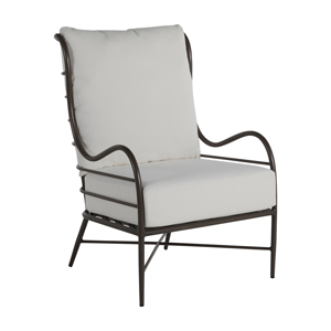 carmel aluminum lounge in slate grey – frame only
