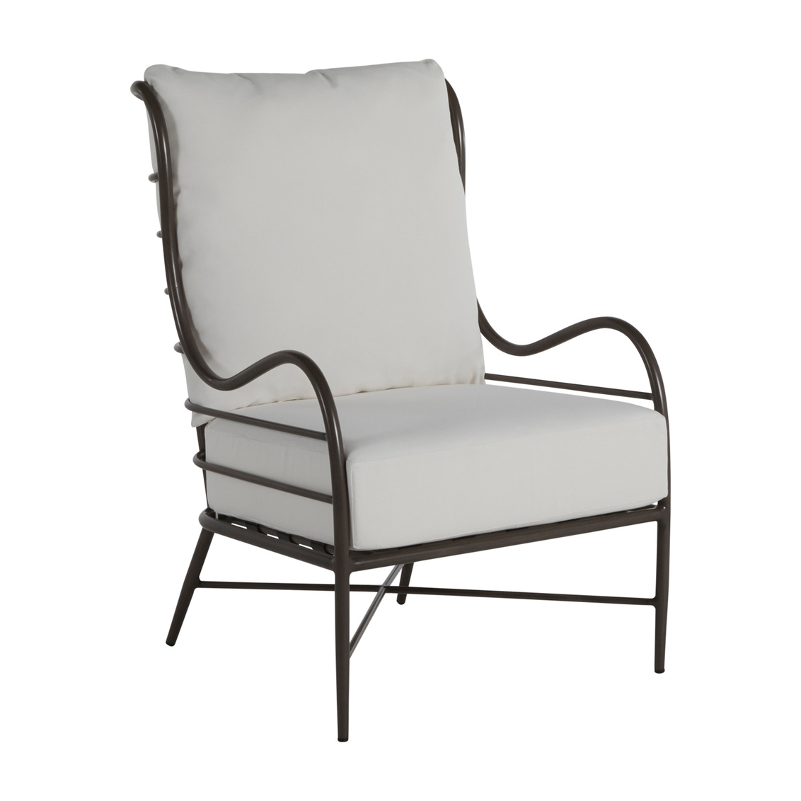 carmel aluminum lounge in slate grey – frame only product image