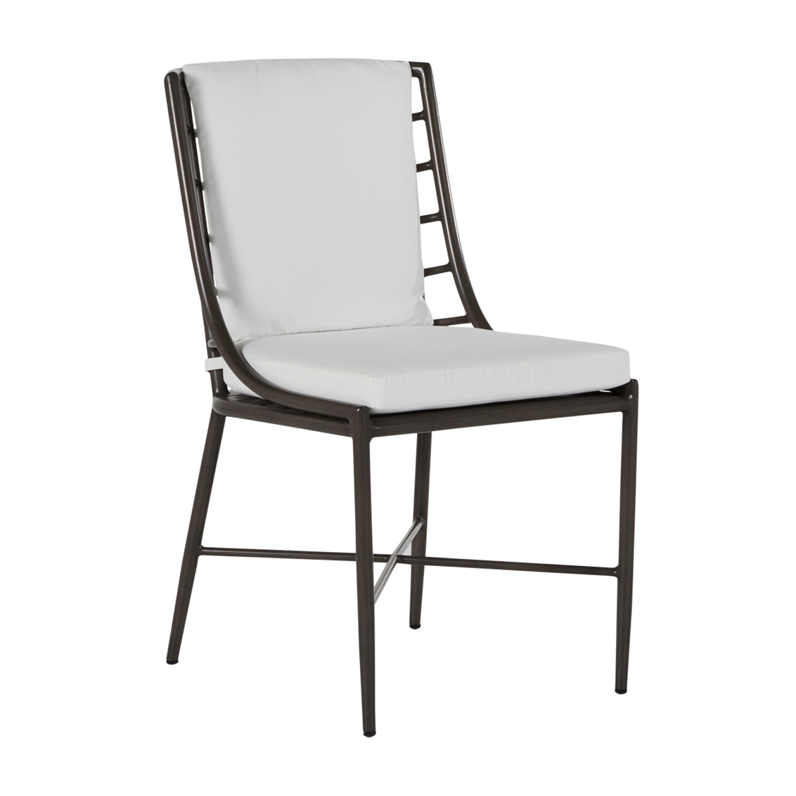 carmel aluminum side chair in slate grey – frame only product image