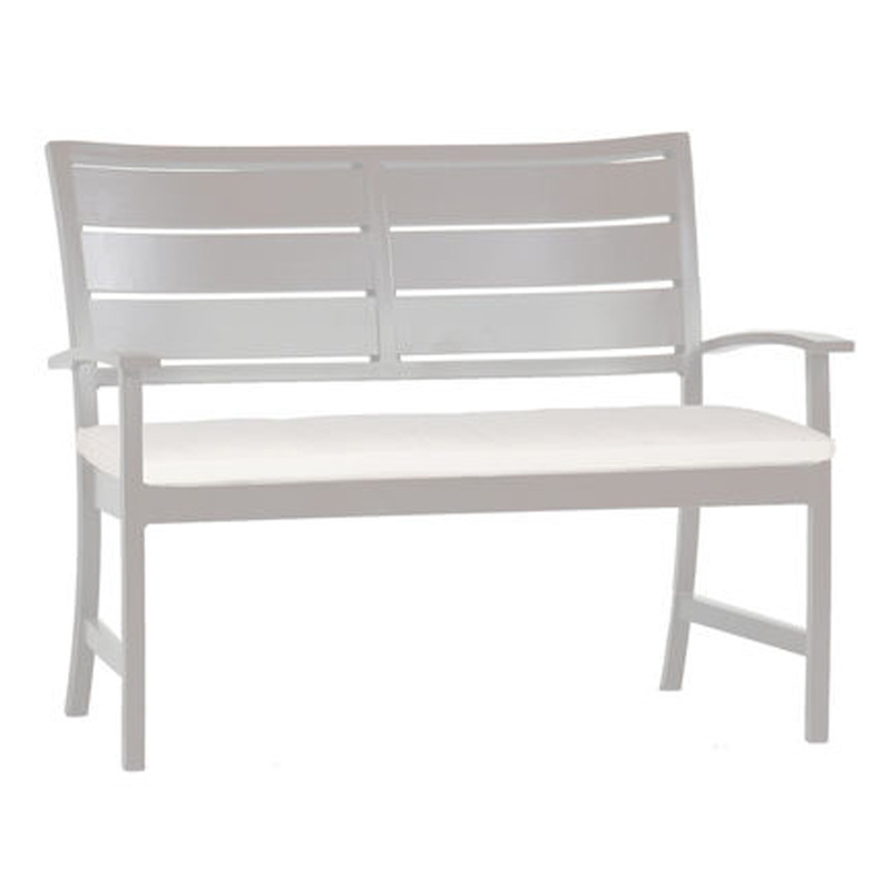 charleston aluminum bench in oyster – frame only product image