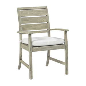 charleston teak arm chair in oyster teak – frame only