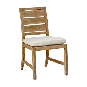charleston teak side chair in natural teak – frame only