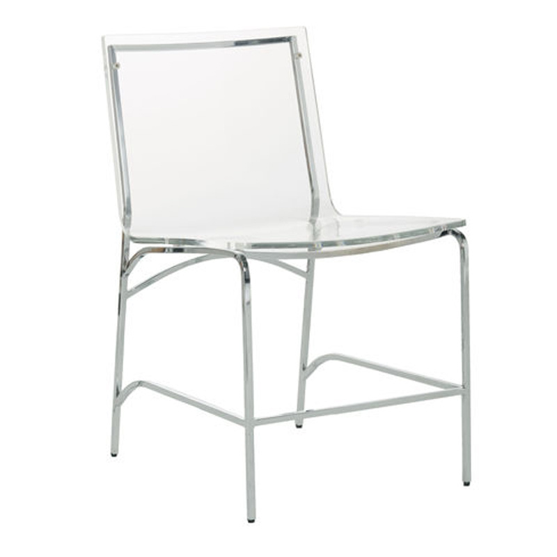 claro dining chair in stainless/acrylic product image