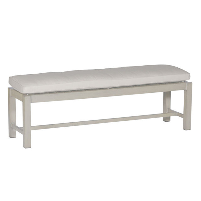 club aluminum 60 inch bench in oyster – frame only product image