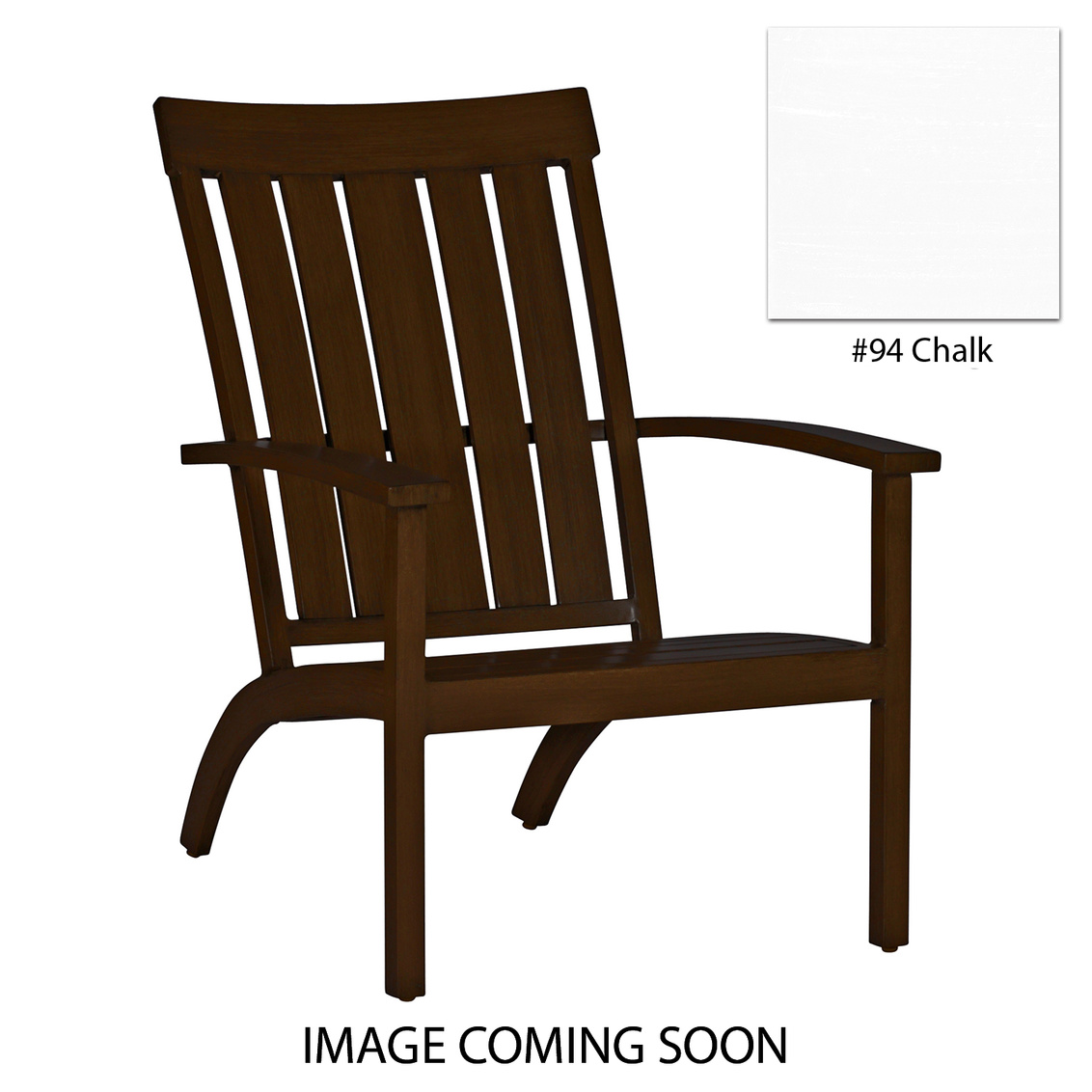 club aluminum adirondack chair in chalk – frame only product image