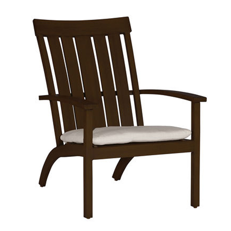 club aluminum adirondack chair in mahogany – frame only product image