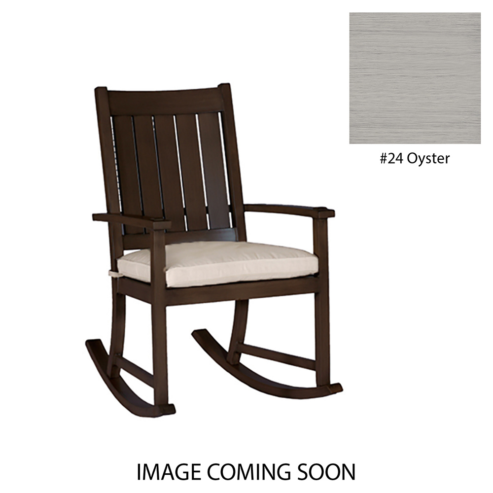 club aluminum slatted rocker in oyster – frame only product image