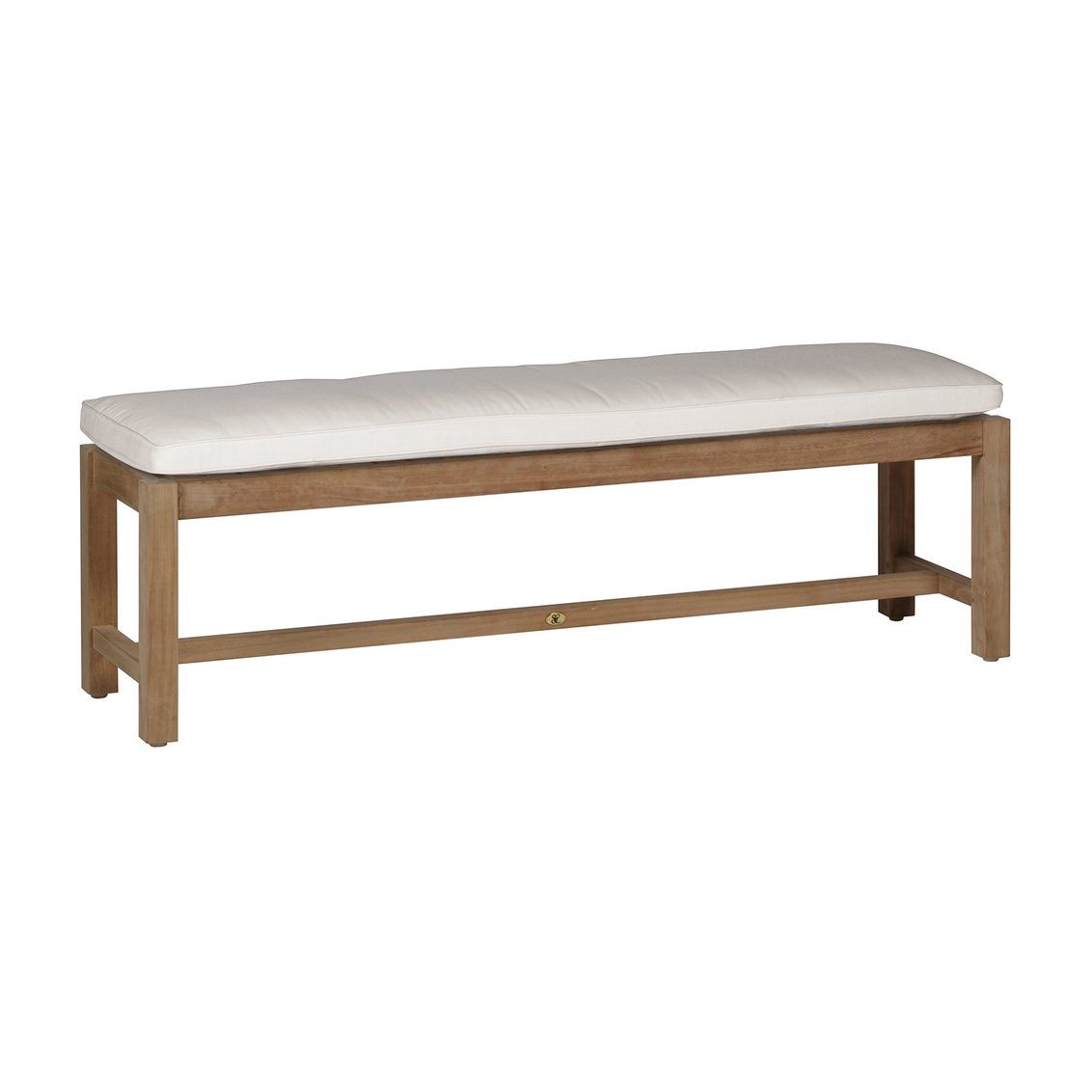 club teak backless bench in natural teak – frame only product image