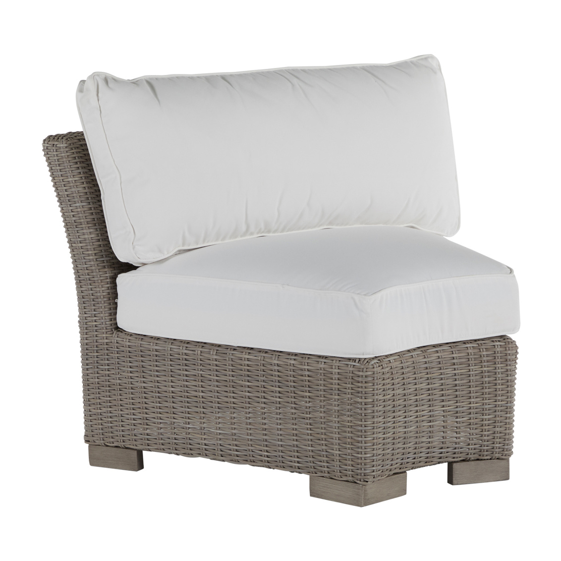 club woven inside round corner chair in oyster – frame only product image