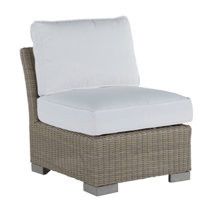 club woven slipper chair in oyster – frame only