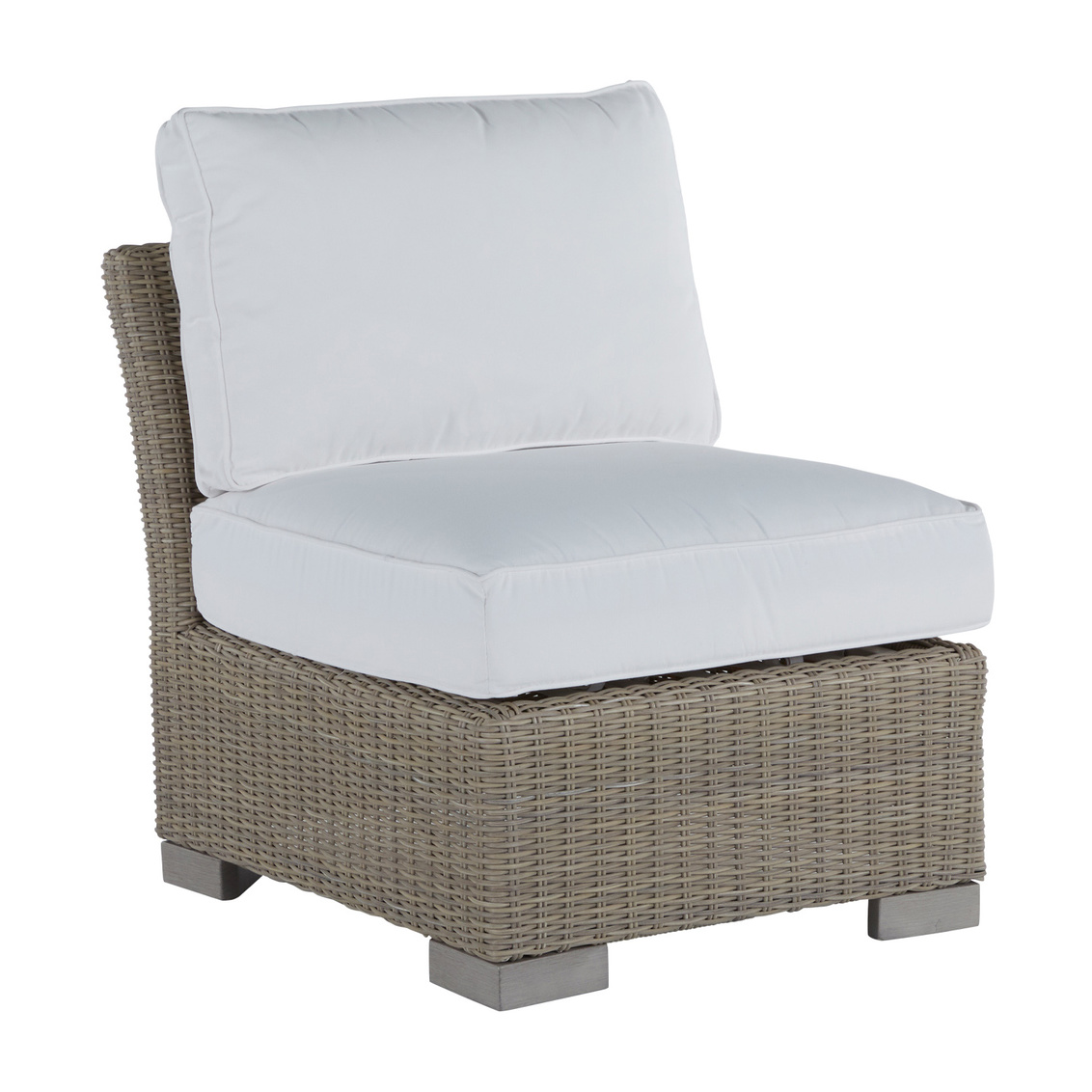 club woven slipper chair in oyster – frame only product image