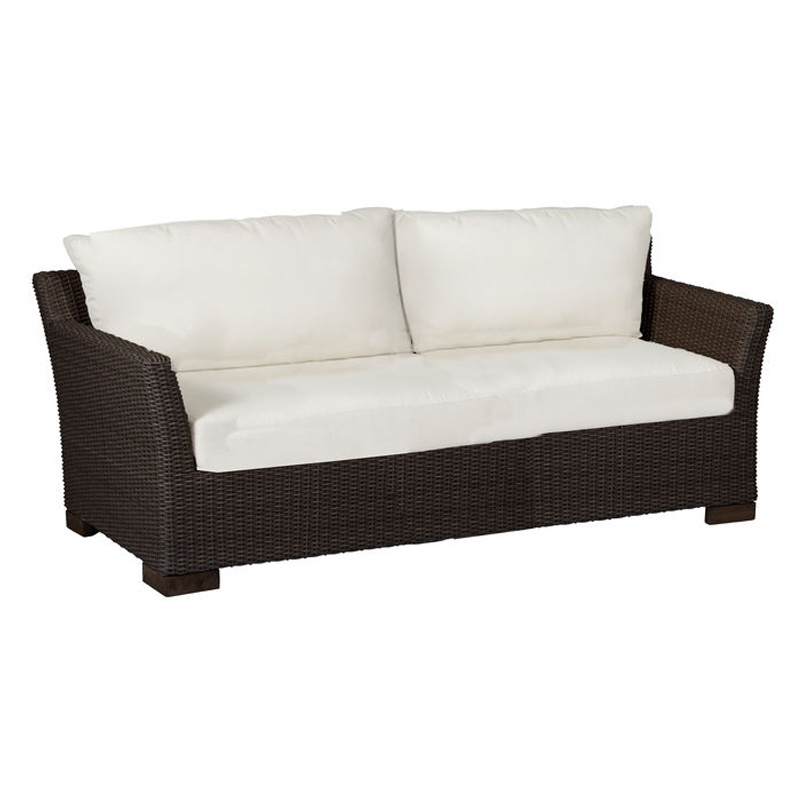 club woven sofa in black walnut – frame only product image