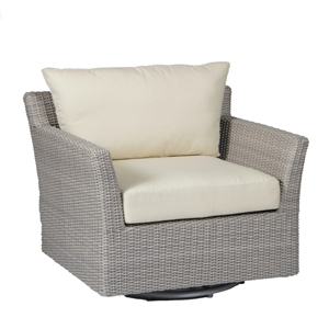 club woven swivel glider in oyster – frame only