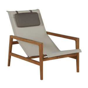coast teak easy chair in natural teak – frame only