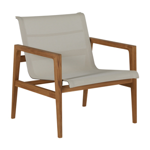 coast teak lounge chair in natural teak