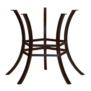 cort dining table base (5 leg) in mahogany