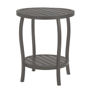 cottage end table in slate grey