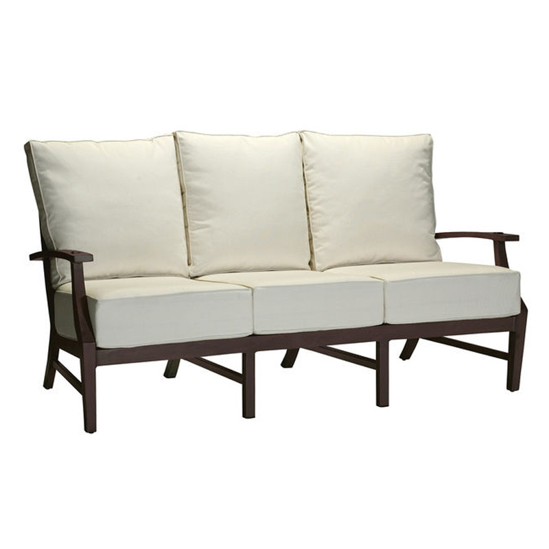 croquet aluminum sofa in mahogany – frame only product image
