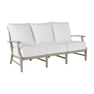 croquet aluminum sofa in oyster – frame only