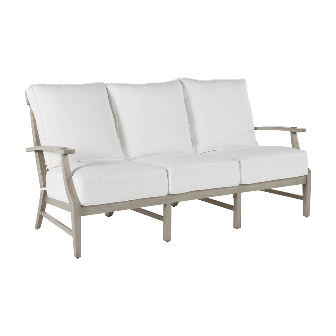 croquet aluminum sofa in oyster – frame only product image