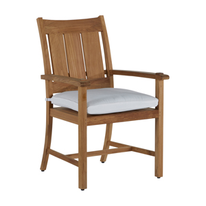 croquet teak arm chair in natural teak – frame only