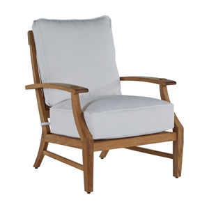croquet teak lounge chair in natural teak – frame only