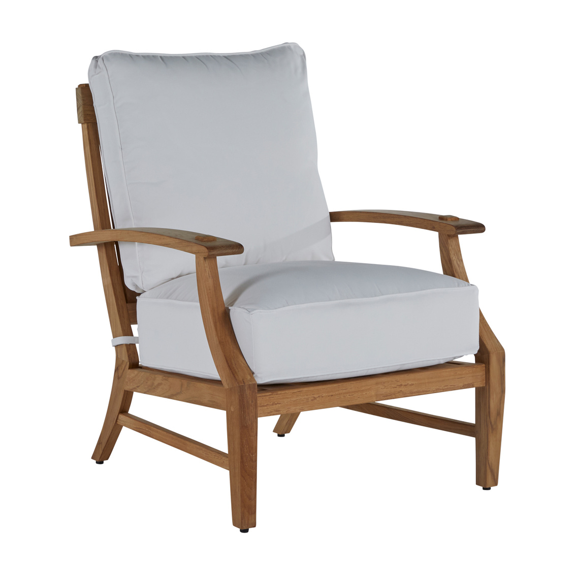 croquet teak lounge chair in natural teak – frame only product image