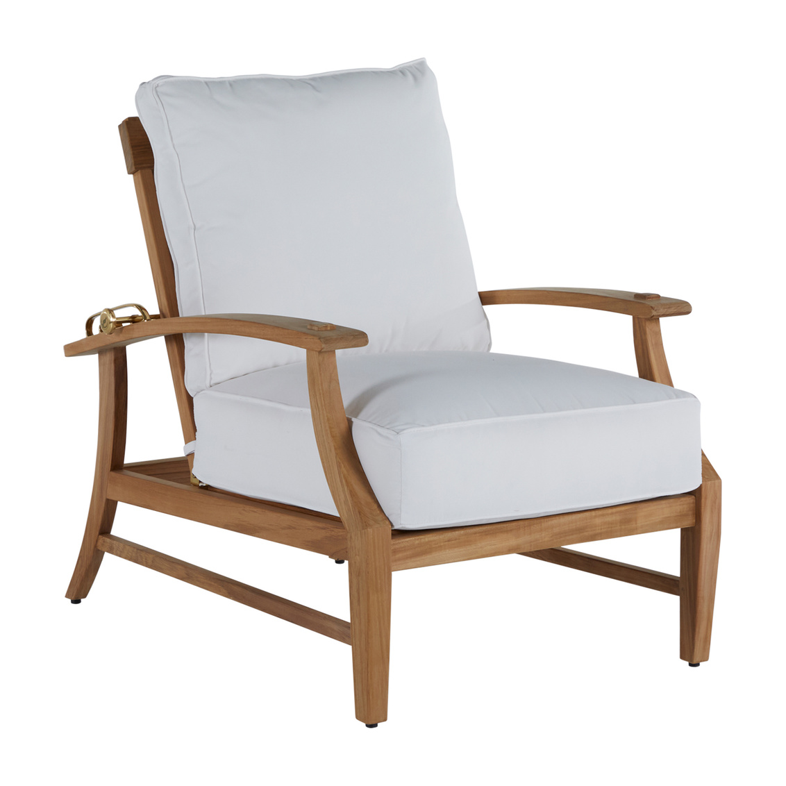 croquet teak recliner in natural teak – frame only product image