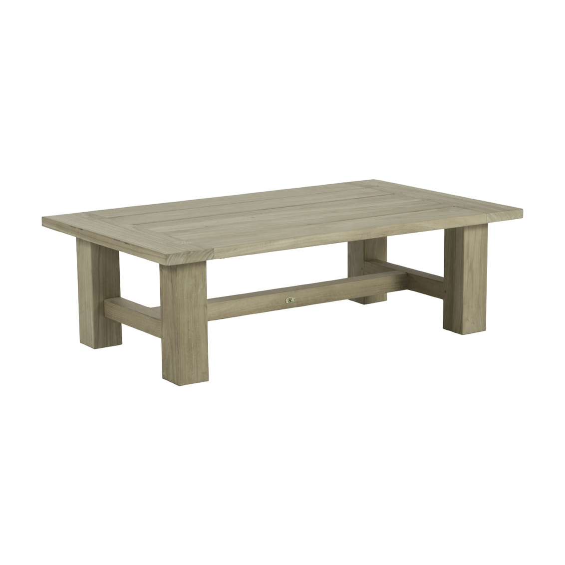 croquet teak rectangular coffee table in oyster teak product image