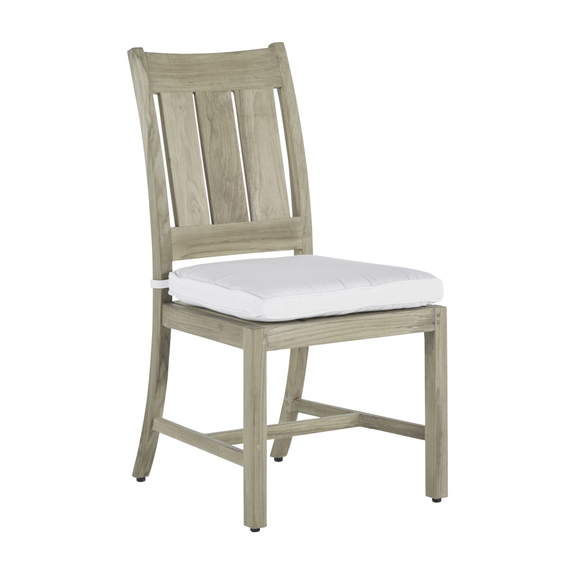 croquet teak side chair in oyster teak – frame only product image