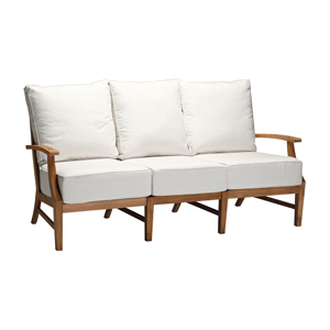croquet teak sofa in natural teak – frame only