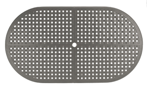 double lattice 39 inch x 71 inch table top (hole) in slate grey (w/ hole)