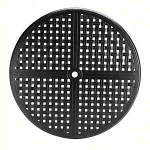 double lattice 42 inch round table top (hole) in ancient earth (w/ hole)