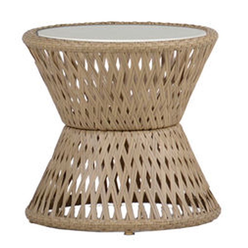 echo end table in kubu / travertine superstone product image