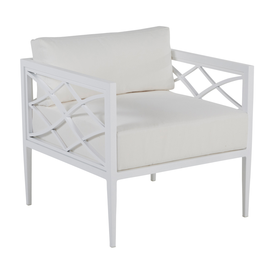 elegante aluminum lounge in chalk – frame only product image