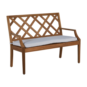 haley 48 inch bench in natural teak – frame only
