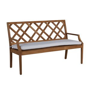 haley 60 inch bench in natural teak – frame only