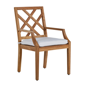 haley arm chair in natural teak – frame only