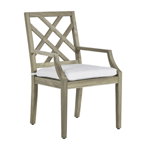 haley arm chair in oyster teak – frame only