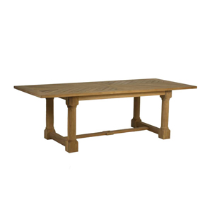 lakeshore dining table in natural teak (with hole)