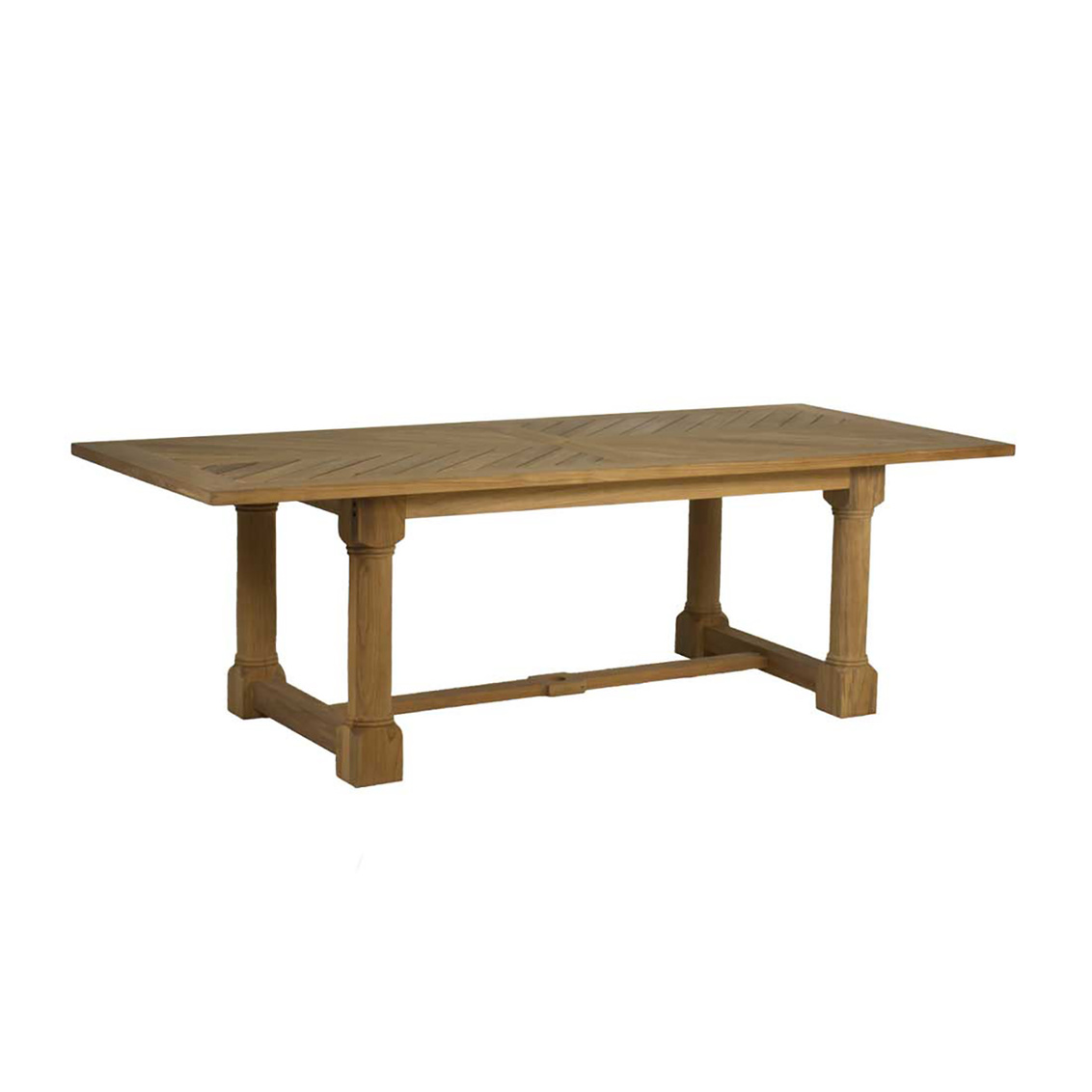 lakeshore dining table in natural teak (with hole) product image